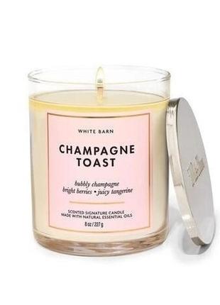 Свічка ароматична bath and body works champagne toast 227 г1 фото