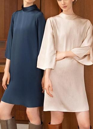 Сукня плаття uniqlo+hana tajima віскоза (сатин)