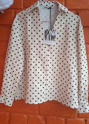 Блуза в горошок розмір 46-48