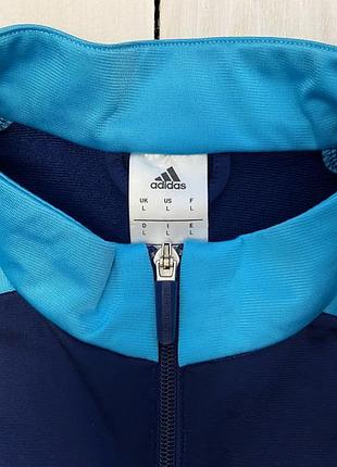 Синя спортивна кофта adidas 2
