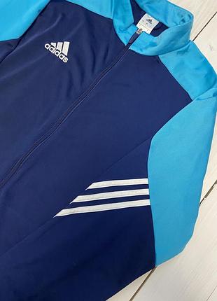 Синя спортивна кофта adidas 3
