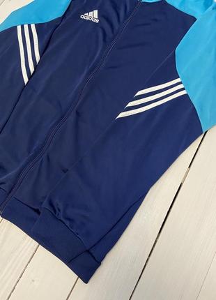 Синя спортивна кофта adidas 4