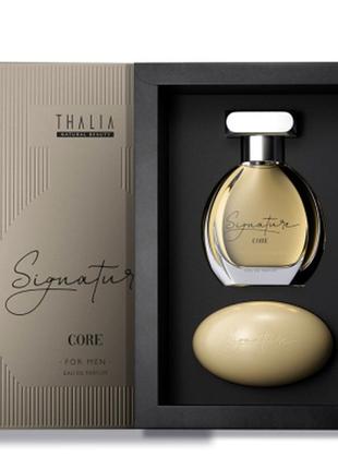 Мужской парфюмерный набор edp+мыло core thalia signature, 50 мл+100 г