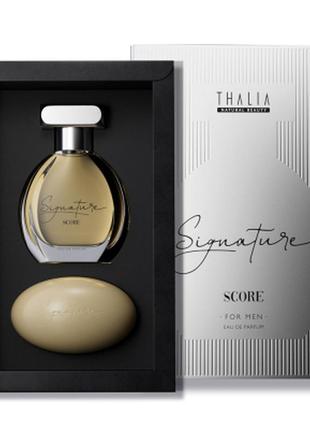 Мужской парфюмерный набор edp+мыло score thalia signature, 50 мл+100 г1 фото