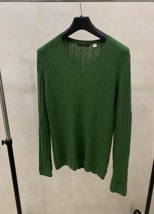 Кашеміровий светр джемпер uniqlo жіночий вовняний зелений вязаний