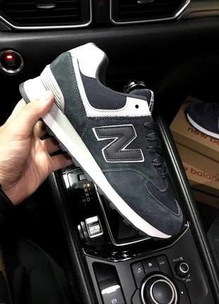 New balance 574 gray & white👟