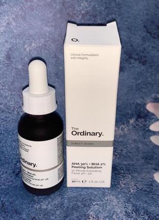 Червоний пілінг the ordinary aha 30% + bha 2%