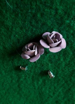 Распродажа винтажные серьги - гвоздики цветы бижутерия