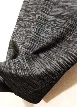 Saddle турция юбка-карандаш миди чёрна-серая меланж в полоску стрейч-трикотаж нарядная р48 женская7 фото