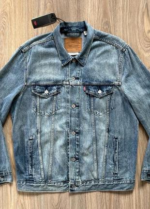 Мужская лёгкая джинсовая куртка levis premium2 фото