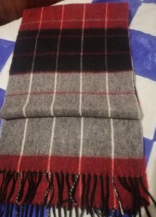 100%шерсть duomo men шарф.