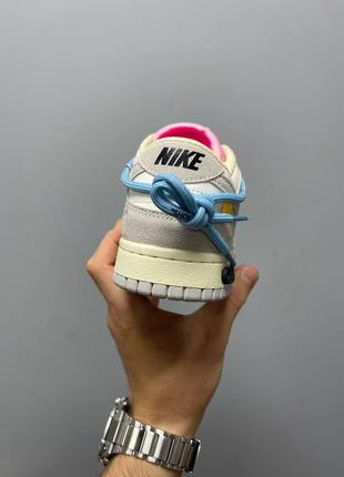 Кроссовки nike dunk low off-white lot 386 фото