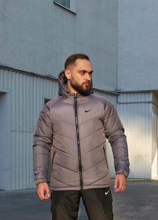 Куртка wholesale Nike серая мужская демисезонная весенняя / осенняя