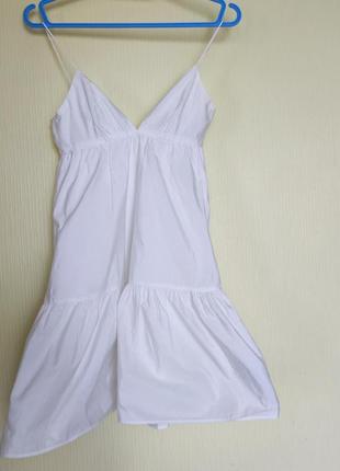 Zara платье белое3 фото