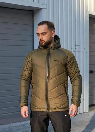 Куртка wholesale Nike хаки мужская демисезонная весенняя / осенняя