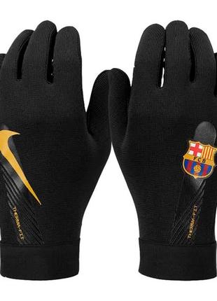 Перчатки муж. nike fc barcelona academy therma-fit (арт. dv3251-010)