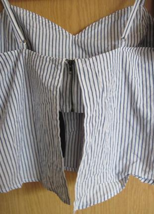 Новая блузка в полосочку "new look" р. 48 коттон 100%4 фото