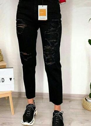 Джинси мом з рваностями pull&bear хс