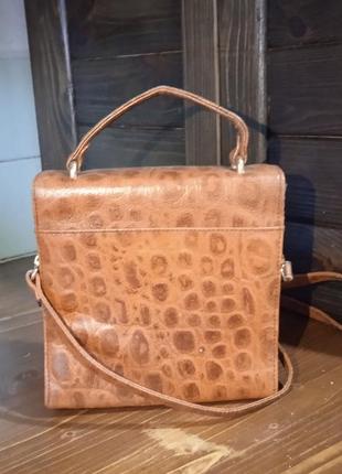 Кожаная стильная сумка genuine leather4 фото