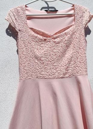 Милое розовое платье коттон dorothy perkins2 фото