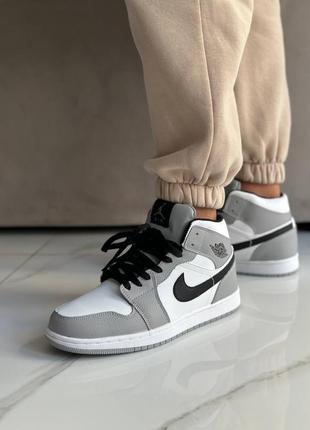 ❄️жіночі кросівки nike air jordan retro 1 grey4 фото