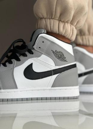 ❄️жіночі кросівки nike air jordan retro 1 grey9 фото