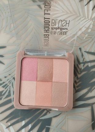 #розвантажую 🌺 рум'яна +хайлайтер ruby rose soft touch 6 in 1 blush1 фото