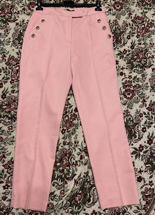 Брюки zara укороченные  с высокой посадкой