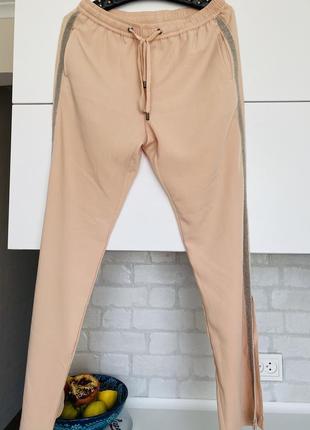 Летний костюм 🐙двойка персиковый набор майка штаны2 фото