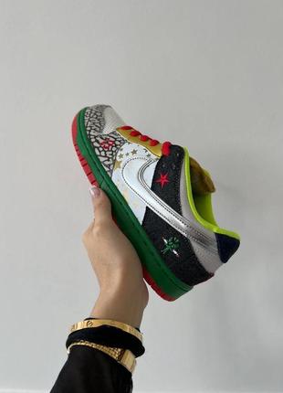 Женские кроссовки nike dunk sb low "what the"4 фото