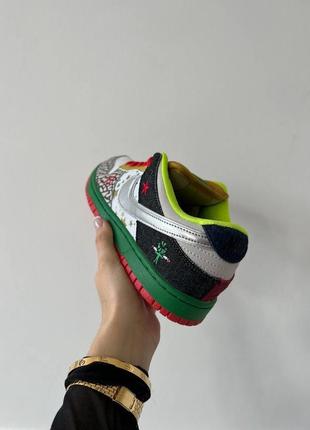 Женские кроссовки nike dunk sb low "what the"7 фото