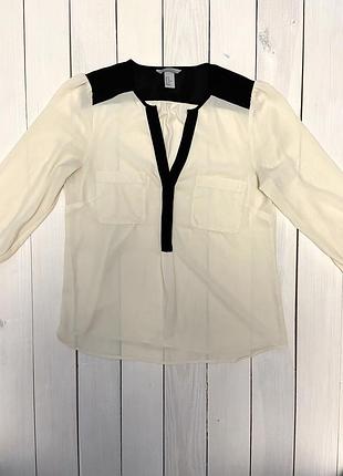 Молочна блуза від h&m