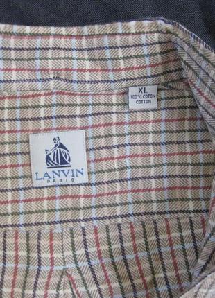 Xl розмір, тепла байкова сорочка lanvin3 фото