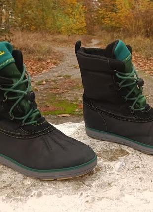 Круті жіночі черевики, термочоботи clarks gore-tex