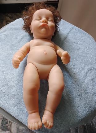 Реборн анатомический спящий пупс, кукла 8