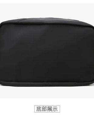 Спортивная женская сумка на 4 отделения "конверт" для спортзала, компактный размер 41x23x23 см - черная9 фото