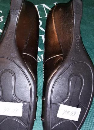 Кожаные туфли gabor размер 41 1/2 стелька 27,3 см. ( 7 1 ⁇ 2)9 фото