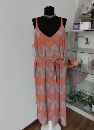 Стильна батальна трикотажна сукня/сарафан міді плотна2 фото