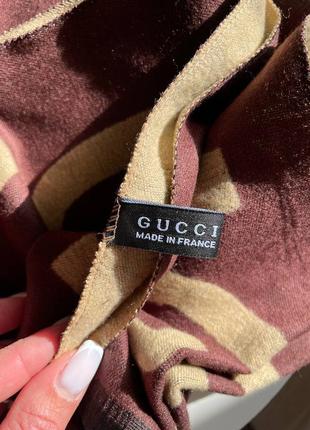 Теплий палантин gucci6 фото