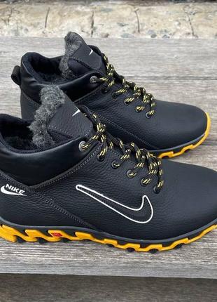 Зимние ботинки натуральная кожа