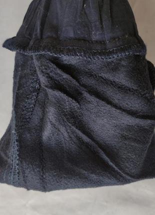 Джоггеры, джинсы с поясом  на резинке зимние утепленные, на флисе, стрейчевые  унисекс fangsida9 фото