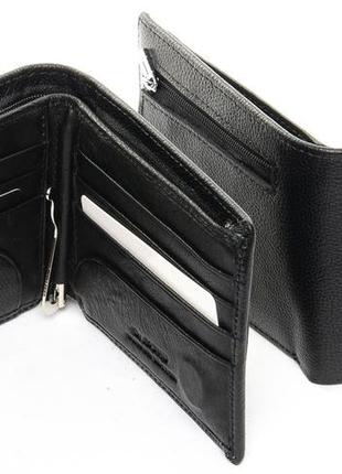 Мужской кожаный кошелек с зажимом на магните dr.bond msм-3 натуральная кожа2 фото
