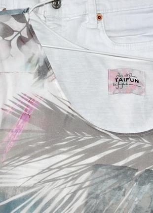 Taifun очень красивая фирменная блуза с принтом2 фото