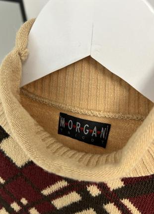 Винтажная кофта morgan ( свитер безрукавка шерсть )3 фото