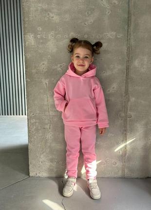 Дитячий спортивний костюм на флісі для дівчинки