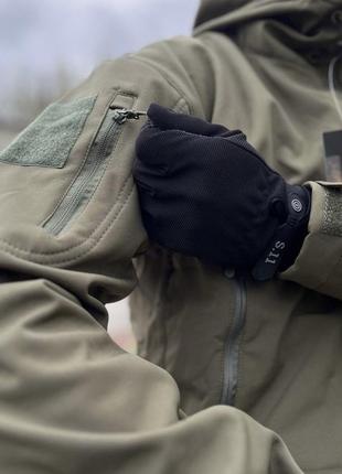 Тактическая военная форма олива софтшел softshell костюм брюки и куртка xl3 фото