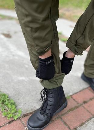 Тактическая военная форма олива софтшел softshell костюм брюки и куртка xl7 фото