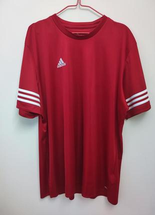 Футболка спортивна чоловіча темно червона adidas chart climalite, розмір xl - 2xl.