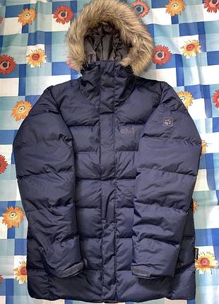 Пуховик jack wolfskin stormlock, натуральний пух, розмір s/m