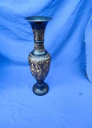 Большая латунная ваза латунь бронза бронзовая ручная работа индийская